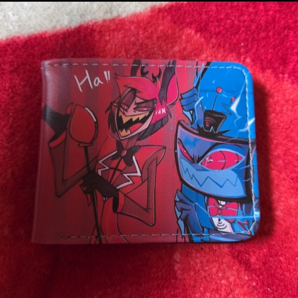 New Hazbin hotel Halloween horror anime manga leather wallet